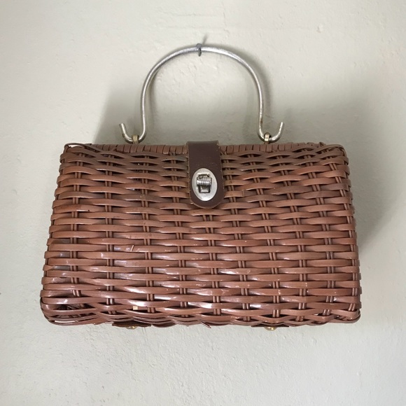 vintage woven purse
